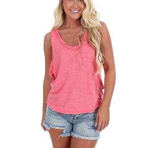 We The Free Coral Tank Top